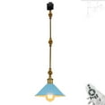 thumbnail image 1 of FSLiving J Type Track Lighting, Adjustable Ceiling Lighting Remote Control with Dimmable Color Changing Smart LED Edison Bulbs DIY Ceiling Spotlight J Track Mounted, Macaron Blue - 1 Light, 1 of 9