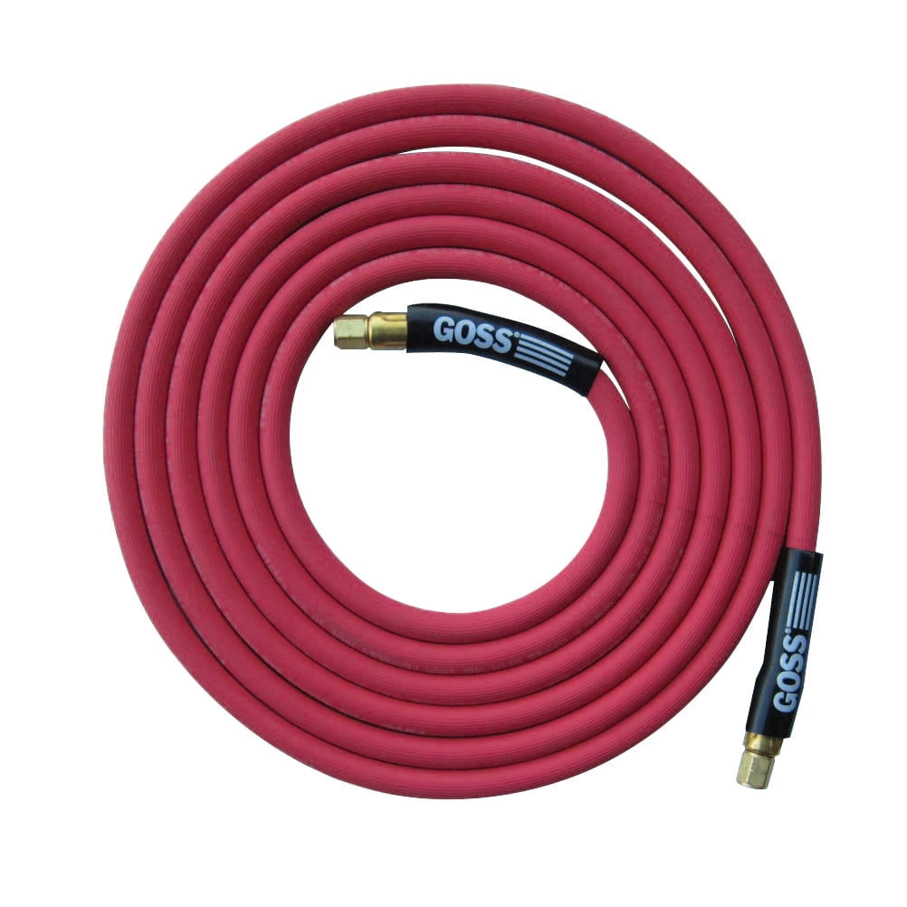 Goss Acetylene Hoses, 200 psi, ASize, 12 ft