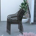 thumbnail image 6 of Balkene Home Rhodos Resin Wicker Stacking Patio Dining Chair - Set of 4, 6 of 11