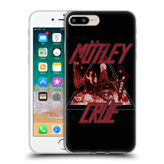 Head Case Designs Officially Licensed Motley Crue Key Art Too Fast Soft Gel Case Compatible with Apple iPhone 7 Plus / iPhone 8 Plus