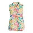 thumbnail image 5 of Time and Tru Women's Sleeveless Button-Down Shirt, 5 of 5