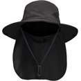 thumbnail image 1 of Ponytail Sun Bucket Hats for Women Men Wide Brim UPF 50+ Fishing & Beach Hats, 1 of 5