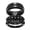 Black, variant on Red Matching Ring Couple Rings White Gold Plated 1CT CZ Women Wedding Ring Sets Female Ring