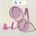 thumbnail image 1 of Badminton Racket for Kids Badminton Shuttlecocks Play Game Toy Tennis Racket for violet, 1 of 7