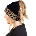 thumbnail image 1 of HSHDLDF Bonnet à Queue de Cheval en Désordre BeanieTail Bonnet pour Femmes Bonnet Côtelé Solide, 1 of 4