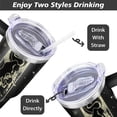 thumbnail image 4 of Constellation Tumbler with Lid and Straw, Sagittarius Tumbler, Goth Tumbler, Constellation Cup/Mug, Zodiac Gifts for Men Women, Constellation Gifts, 40oz Skinny Tumblers with Lids and Straws, 4 of 5