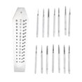 thumbnail image 3 of FLAMEEN 28 Holes Screw Tap Tool,Steel 28 Holes Screw Tap Carving Tool Thread Cutting Tapping Kit Watch Repairing Tool, 3 of 8