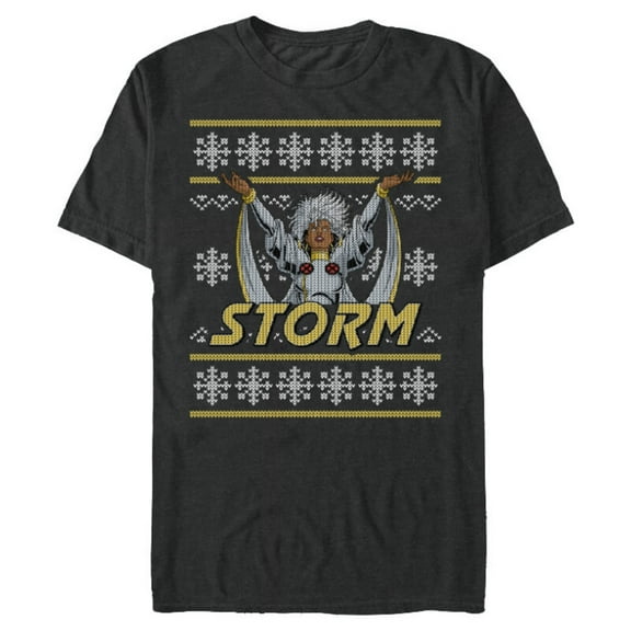 Marvel X-Men Storm Holiday Sweater - Short Sleeve Blended T-Shirt for Adults - Customized-Dark Heather