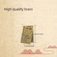 thumbnail image 2 of Unique Buddhist-Inspired Brass Keychain - Perfect Birthday or Father's Day Gift!, 2 of 4