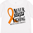 thumbnail image 4 of Inktastic Never Stop Fighting Multiple Sclerosis Awareness Boys or Girls Long Sleeve Toddler T-Shirt, 4 of 5