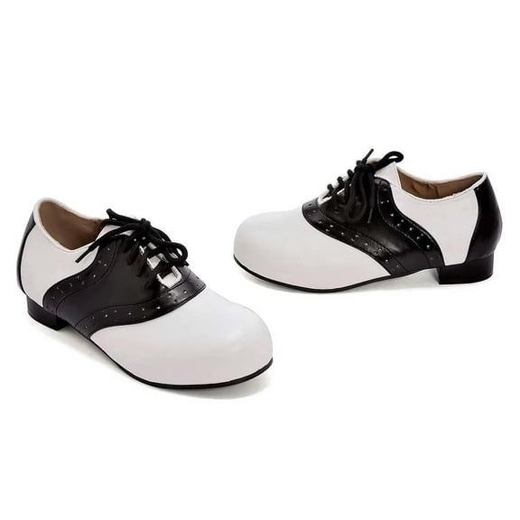 Ellie Shoes Saddle Shoe 1" Heel Child Shoes, White/Black: X-Small Unisex