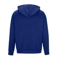 thumbnail image 5 of RYDCOT Men's Quarter Zip Hoodie Waffle Knit Hooded Sweatshirt Loose Fit Casual Long Sleeve Pullover Workout Jackets with Pockets Blue, 5 of 6