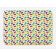 thumbnail image 1 of Abstract Bath Mat, Repeating Colorful Crayon Scribble Painting Pattern on Plain Backdrop, Plush Bathroom Decor Mat with Non Slip Backing, 29.5" X 17.5", Multicolor, by Ambesonne, 1 of 2