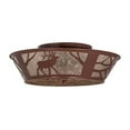 thumbnail image 2 of Meyda Tiffany 15311 Elk On The Loose 4 Light 22" Wide Flush Mount Drum Ceiling Fixture -, 2 of 5