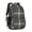 Brown and Blue, variant on Blue and Black Checkered Pattern Backpack for School, Cute School Bag with Adjustable Shoulder Straps and Padded Back, 16.9"x12.6"x5.9"