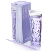 Cupture Crystal Click & Seal Shake Tumbler Cup for Hot or Cold Drinks - 22 oz (Purple Amethyst)