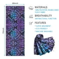 thumbnail image 2 of Purple and Blue Damask Pattern Hot Yoga Mat Towel Non Slip for Hot Yoga - Quick-Drying Yoga Mat Cover with 4 Corner Pockets with Travel Bag - Hot Yoga Towel Non Slip 70"x26", 2 of 6