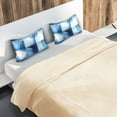 thumbnail image 5 of Yayeee Pillowcase Standard Size Set of 2 Satin Wrinkle Resistant Pillow Case, Blue Pattern, 5 of 7