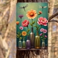 thumbnail image 2 of Vintage Tin Sign Metal Sign Dragonfly Metal Tin Sign What A Wonderful World I See Trees Of Green Red Roses Too Flowers Vintage Tin Sign For Yard Garden Farm Wall Decor 12X8 In, 2 of 6