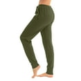 thumbnail image 2 of Hearthz Women's Pajama Pants Drawstring Elastic Cuffs Pj Bottoms for Women Winter Soft Lightweight Sleeping Pants with Pocket, 2 of 6