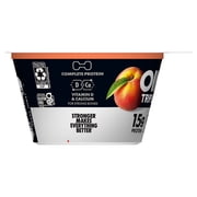 Oikos Triple Zero 15g Protein, 0g Added Sugar, Fat Free Peach Greek Yogurt Cup, 5.3 oz