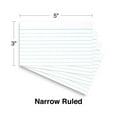thumbnail image 4 of Staples 3" x 5" Line Ruled White Index Cards 100/Pack (50993) TR50993, 4 of 5