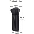thumbnail image 3 of 210d Black Heavy Duty Waterproof Standup Patio Heater Cover Heater Covers, 3 of 5