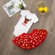 thumbnail image 4 of Conjunto de body de bebé de Navidad con ciervo personalizado y nombre, falda tutú, vestido de pastel para bebé, mono de niña, ropa para niña pequeña, 4 of 5