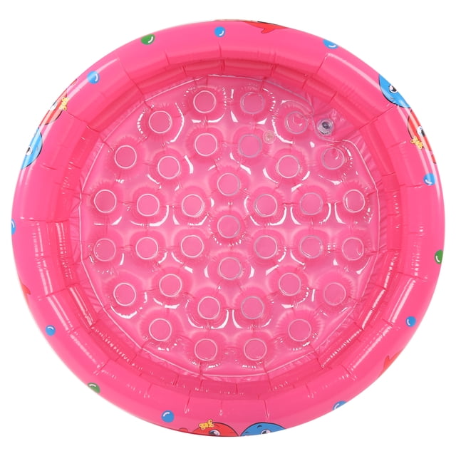LAFGUR Baby Swimming Pool,Children Inflatable Pool,Indoor Outdoor Baby Swimming Pool Round Inflatable Children Water Game Play Pool Pink