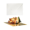 thumbnail image 3 of 3D Christmas Card with Envelope Best Wishes Holiday Card Popup Greeting Card for Santa Claus, 3 of 9