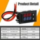 thumbnail image 5 of 6 piezas de voltímetro amperímetro digital CC 100 V 10 A LED azul rojo medidor de voltaje de corriente probador panel de pantalla dual para automóvil, 5 of 7