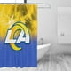 thumbnail image 3 of Cortina de ducha de secado rápido para baño, impermeable, con ganchos, diseño de fútbol americano, juego de cortinas de ducha para baño de plástico, 60 x 72 pulgadas, 3 of 8