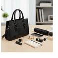 thumbnail image 3 of Bolsos De Mano A La Moda Con Cremallera Para Mujer 2pcs Xtellar negro, 3 of 4
