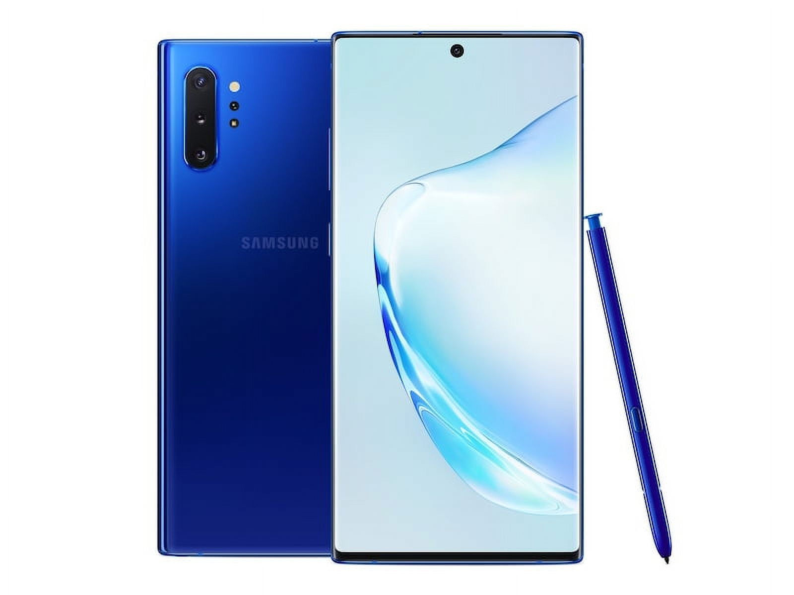 Restored SAMSUNG Galaxy Note 10+ Plus GSM Unlocked Cell Phone 256GB Aura Blue (Refurbished)