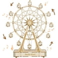 thumbnail image 1 of ROKR 3D Wooden Puzzles Ferris Wheel Music Box Model to Build Building Kit, 1 of 12