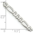 thumbnail image 4 of Sterling Silver 4.5mm Lightweight Flat Figaro Chain (16 X 4.5) Made In Italy qmb120-16, 4 of 5