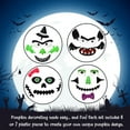 thumbnail image 3 of (12) Plastic Pumpkin Decorating Set, Witch Bats Monster Assorted Designs May Vary Halloween Party DIY Jack-o-lantern Making Mess-free No Carving Decoration Kit Fun Family Activity Supplies, 3 of 9