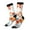 3 Black, variant on Three Goldfish Watercolor Splash Pattern Sport Socks for Women and Men Crew Socks Sporty Calf Socks Casual Socks