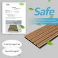 thumbnail image 5 of Art3dwallpanel 4Pcs 94.5'' x 7.9'' Wood Slat Acoustic Panels, MDF 3D Wall Panel for Accent Wall Ceiling Office,Walnut, 5 of 6