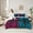 Pink Blue, variant on Feelyou Futuristic Gamepad Boys Bedding Comforter Set 7pcs, Neon Blue Honeycomb Abstract Queen Bedding Sets, Modern Video Game Reversible Queen Sheet Sets, Lightweight Room Decor