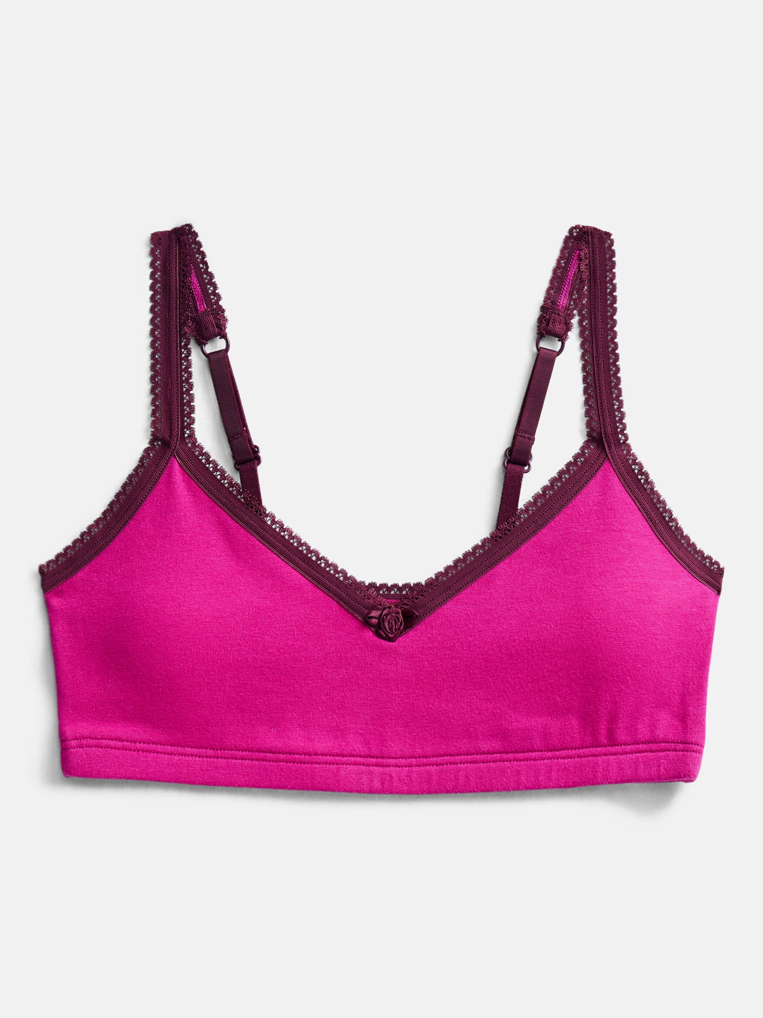 Weekend Academy Girls 2Pk Cotton Triangle Bralette, Sizes XS to XXL