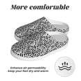 thumbnail image 6 of Xecao Weave Geometric Print Cotton Slippers Fuzzy Warm Cozy Slippers Non Slip House Slippers For Indoor Outdoor Cotton Slippers House Slippers-13, 6 of 7