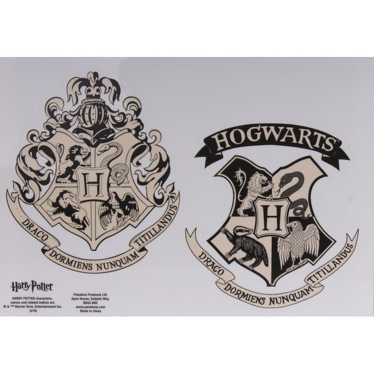 50pcs Harry Potter Officially Licensed Hogwarts Badge Prop Vinyl Sticker  Waterproof Gift Cartoon Water Bottle Laptop Bumper Bottle Water Bottle  Computer Cell Phone Hard Bowler Hat Car And Stickers