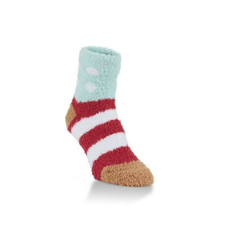 World's Softest Socks Cozy Quarter Length - Winter Multi - One Size Fits Most