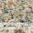 thumbnail image 5 of Boho Floral Watercolor Shower Curtain - Elegant Wildflower Botanical Design Botanical Bathroom Decor Cottagecore Whimsical Bathroom Accessory with 12 Hooks -, 5 of 7
