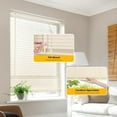 thumbnail image 5 of LazBlinds Cordless 1" Vinyl Horizontal Mini Blinds, Light Filtering Blinds for Windows, Blinds and Shades for Windows Size 26 1/2" W x 64" H, Beige, 5 of 6