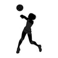 thumbnail image 2 of Sports Wall Decals for Girls Bedroom - Female Athlete Playing Volleyball Player DIY & Creativity Boy Girl Bedroom Wall Sticker - Size: 10 In x 20 In, 2 of 5