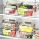 thumbnail image 3 of Xihbxyly Caja para Mantener La Frescura Del Refrigerador, Almacenamiento de Alimentos Que Ahorra Espacio, Diseño Apilable, Organizadores de Plástico Transparente, Organizador para La Despensa de La C, 3 of 7