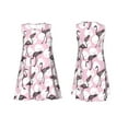 thumbnail image 7 of Fuzoiu Pineapple Flamingo Print Women's Sleeveless Dress,Summer Dresses for Women,Casual Sundresses,Beach Sleeveless T-shirt Swing Dress with Pockets, 7 of 7