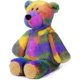 thumbnail image 1 of Juguete de peluche de oso, muñeco de peluche colorido del arco iris de 14 pulgadas, regalo de peluche de abrazo para niños para Navidad JM, 1 of 6
